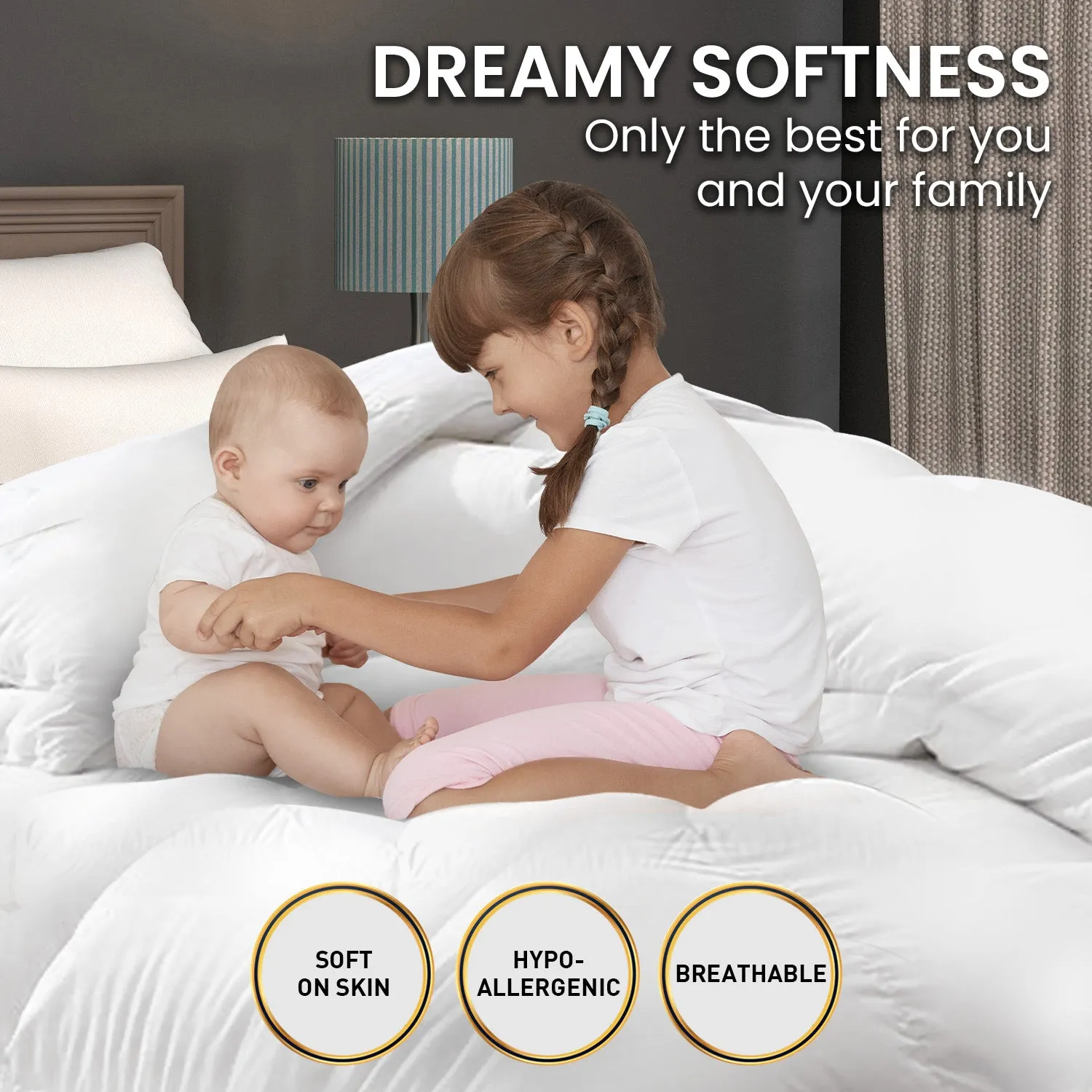 500GSM Goose Down Feather Comforter Super King - Laura Hill