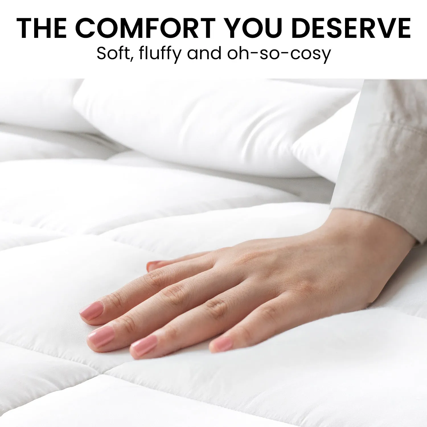 500GSM Goose Down Feather Comforter Super King - Laura Hill