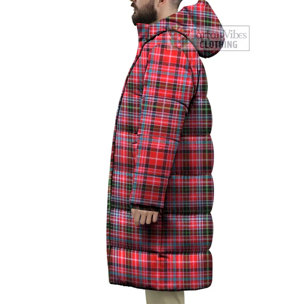 Aberdeen District Tartan Long Down Jacket