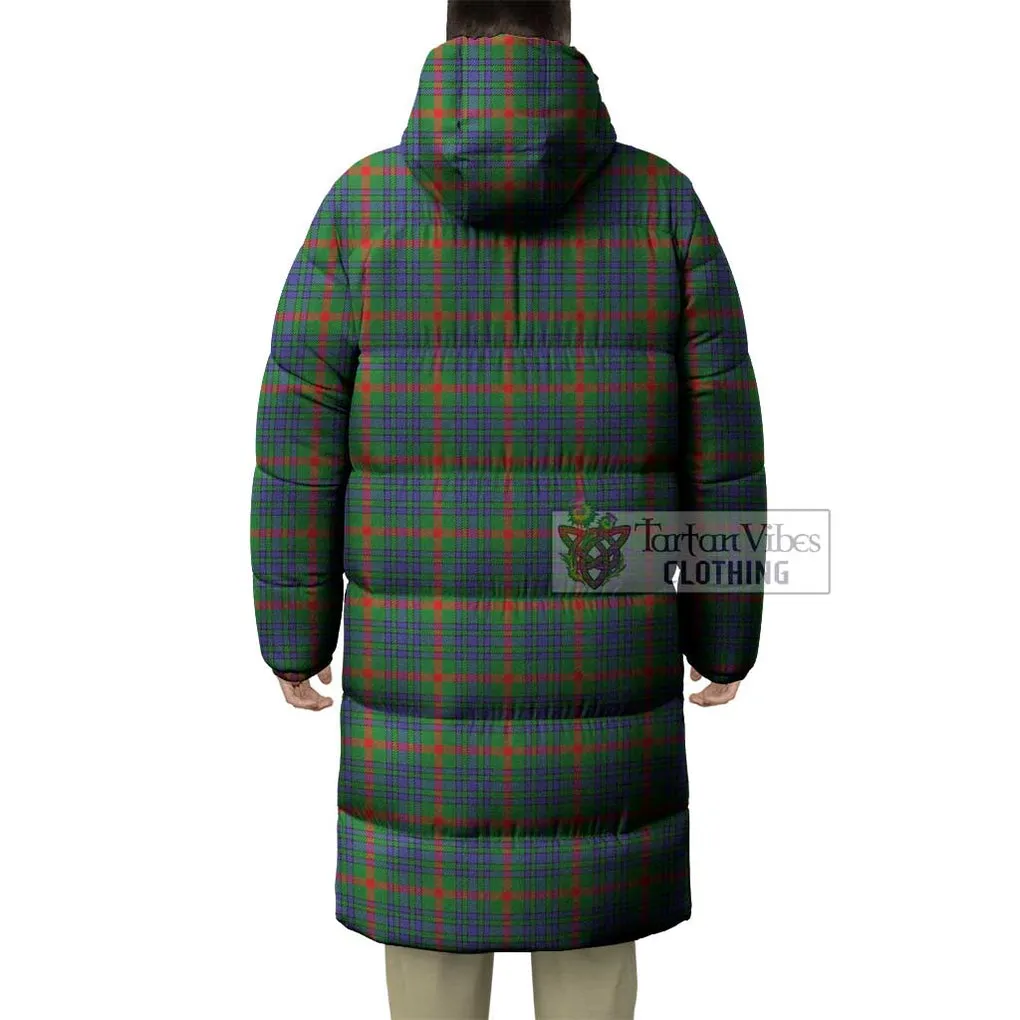 Aiton Tartan Long Down Jacket