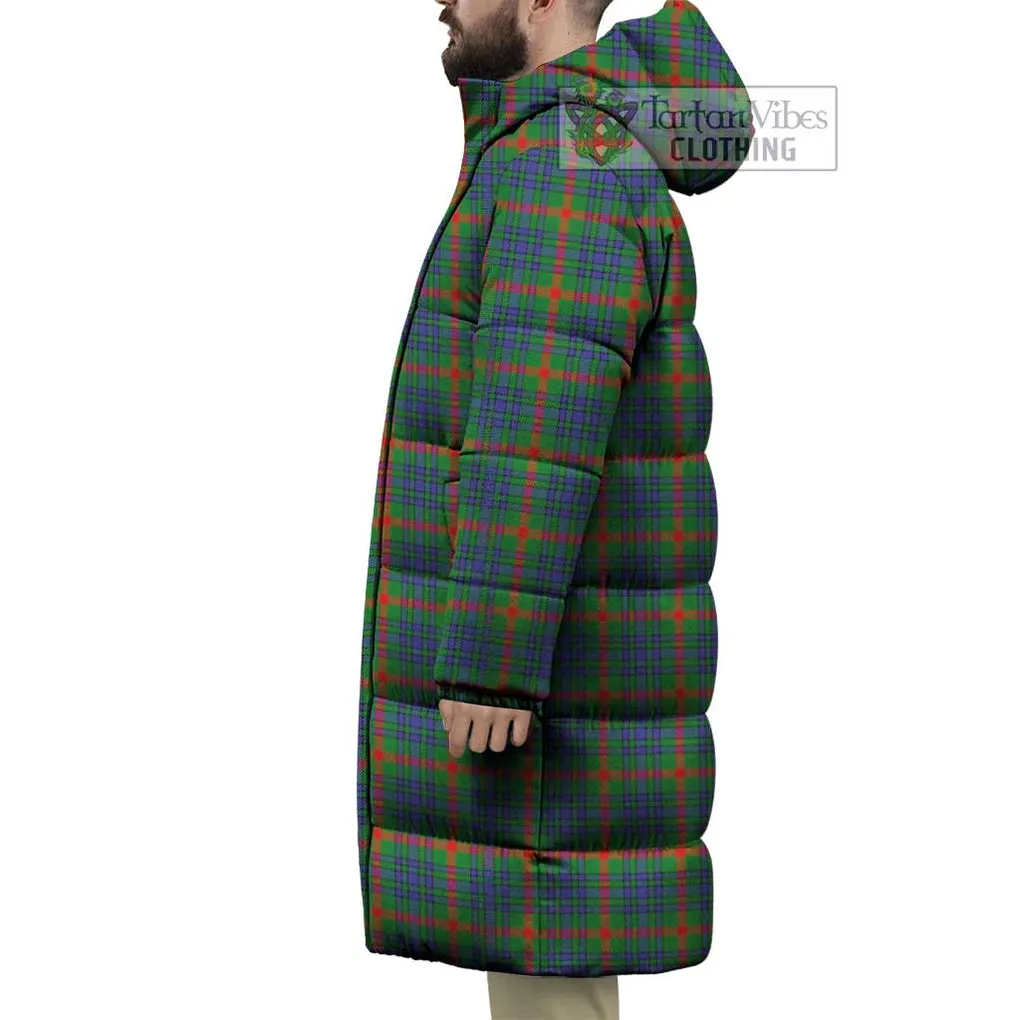 Aiton Tartan Long Down Jacket