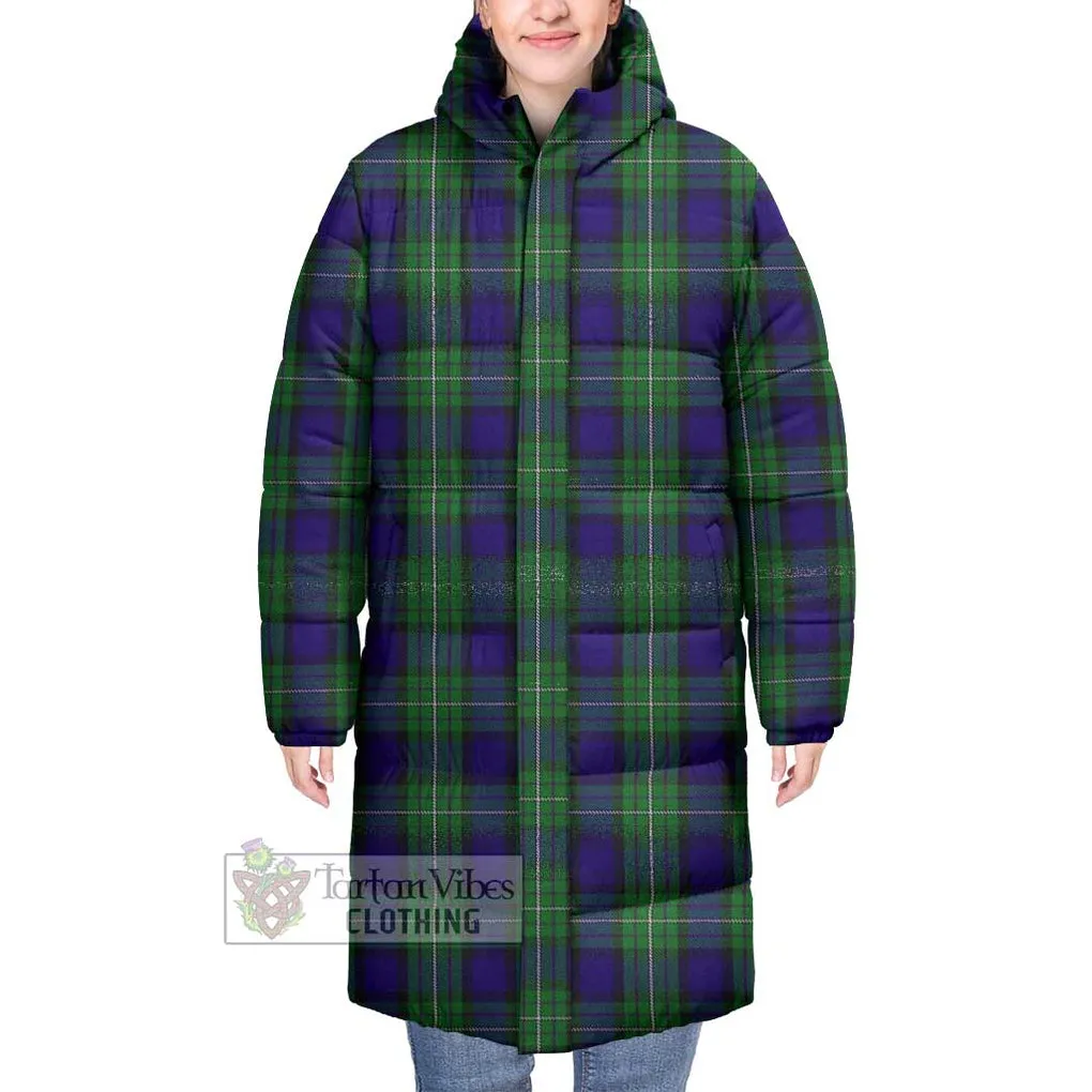 Alexander Tartan Long Down Jacket