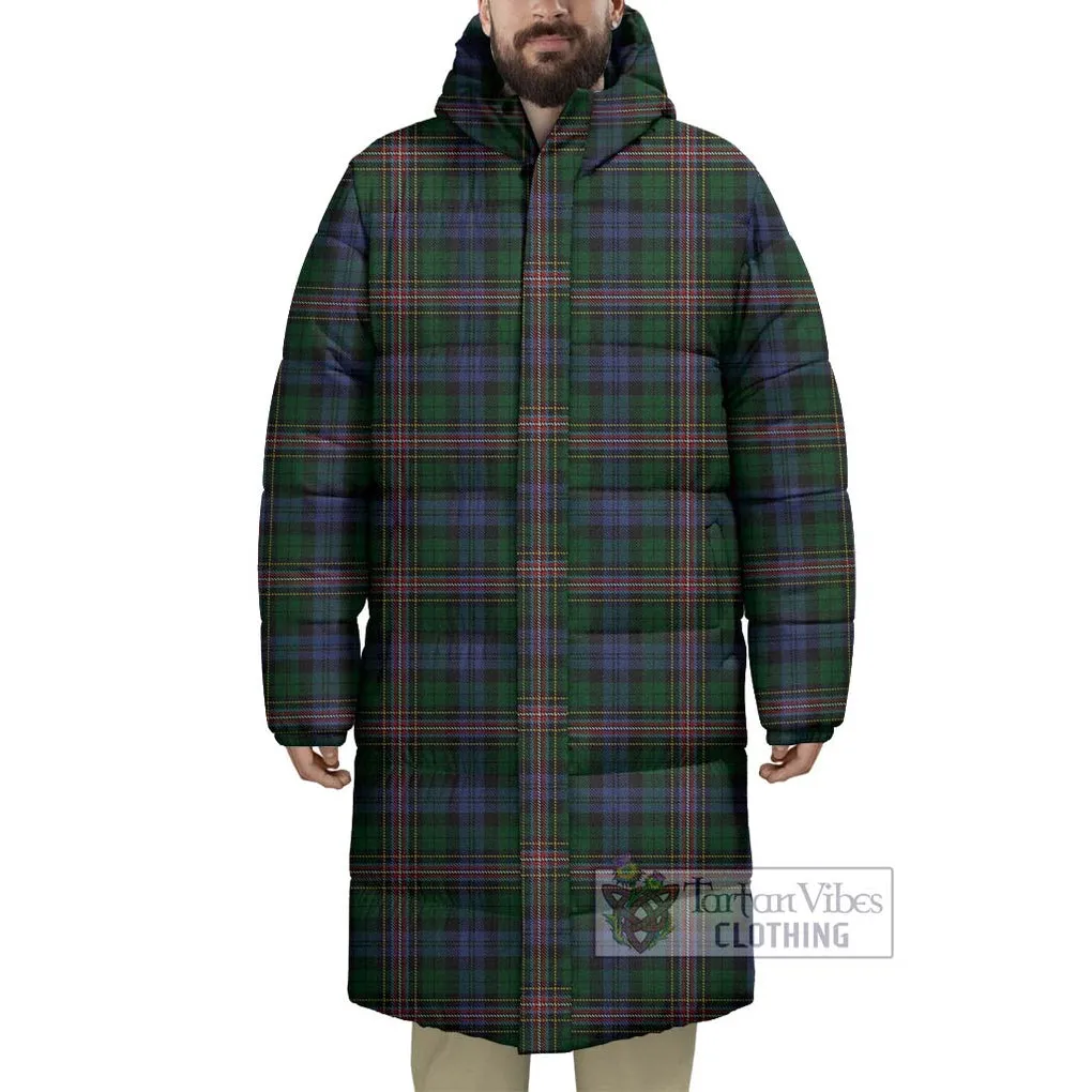 Allison Tartan Long Down Jacket