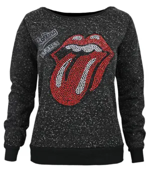 Amplified Rolling Stones Diamante Lick Women's Sweater