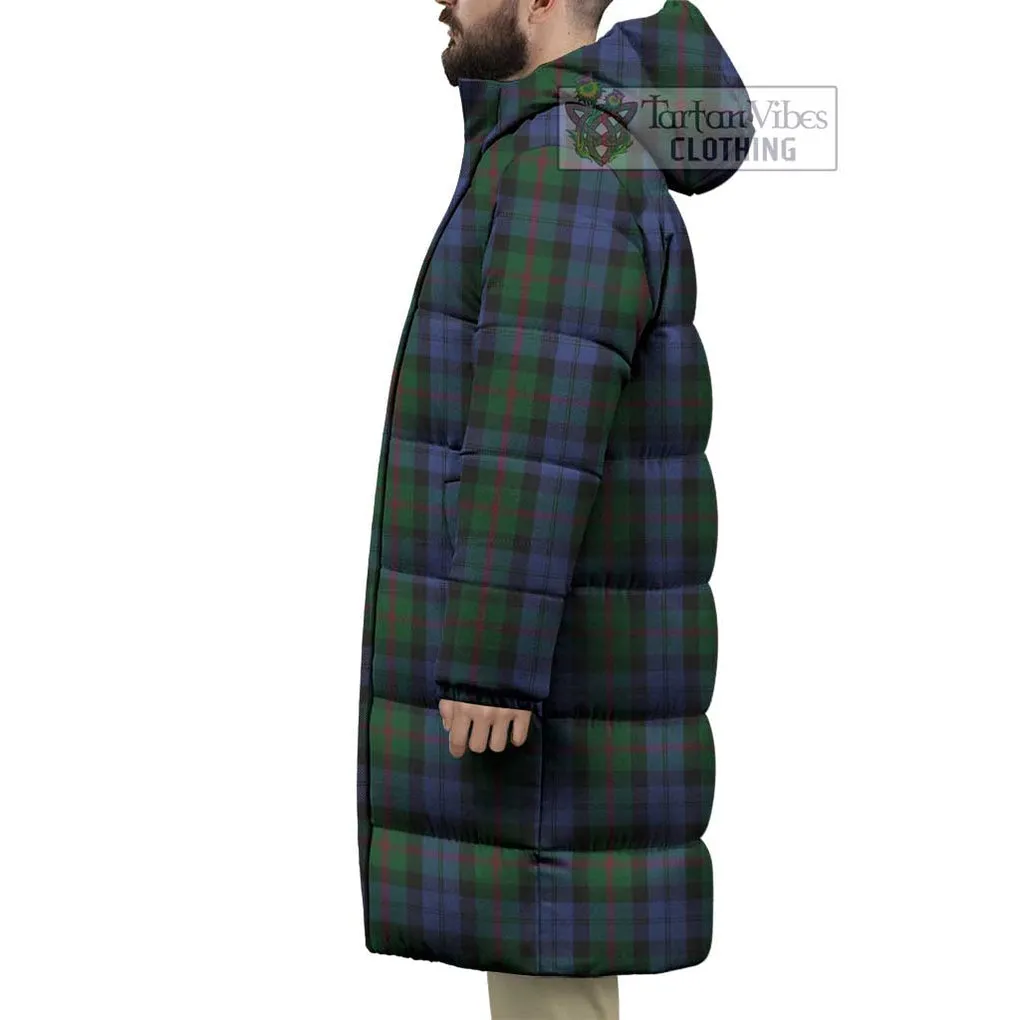 Baird Tartan Long Down Jacket