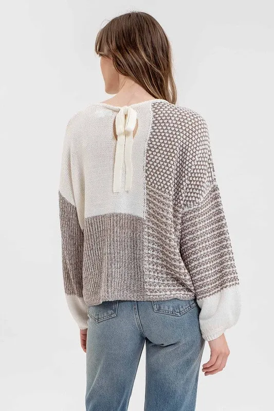 Bella Back Tie Sweater