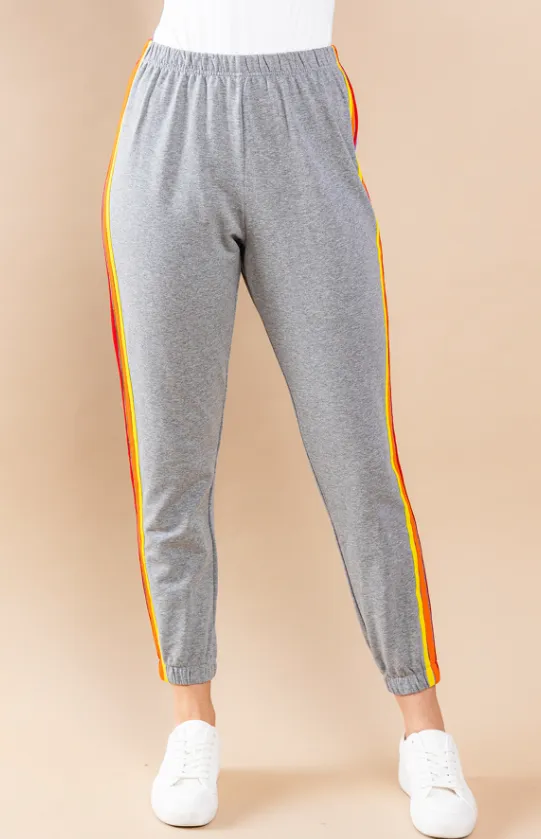 Beth Striped Joggers - Final Sale 50% off in cart