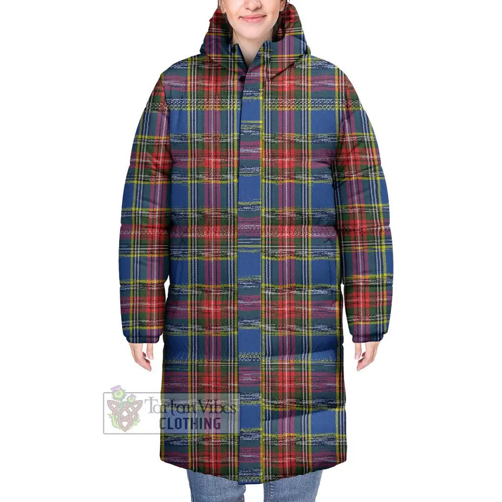 Bethune Tartan Long Down Jacket