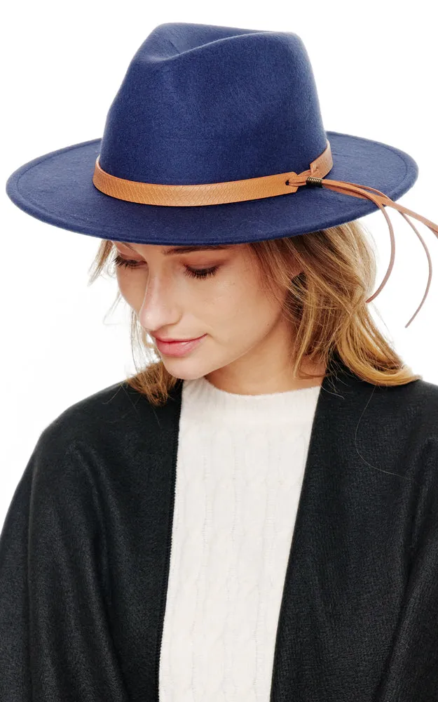 BHAT2025 Felt Brim w/Belt Band Fedora Hat