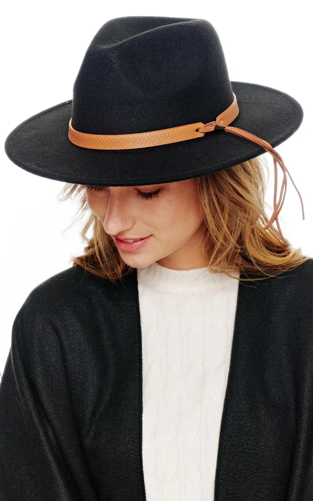 BHAT2025 Felt Brim w/Belt Band Fedora Hat