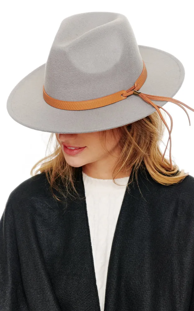 BHAT2025 Felt Brim w/Belt Band Fedora Hat