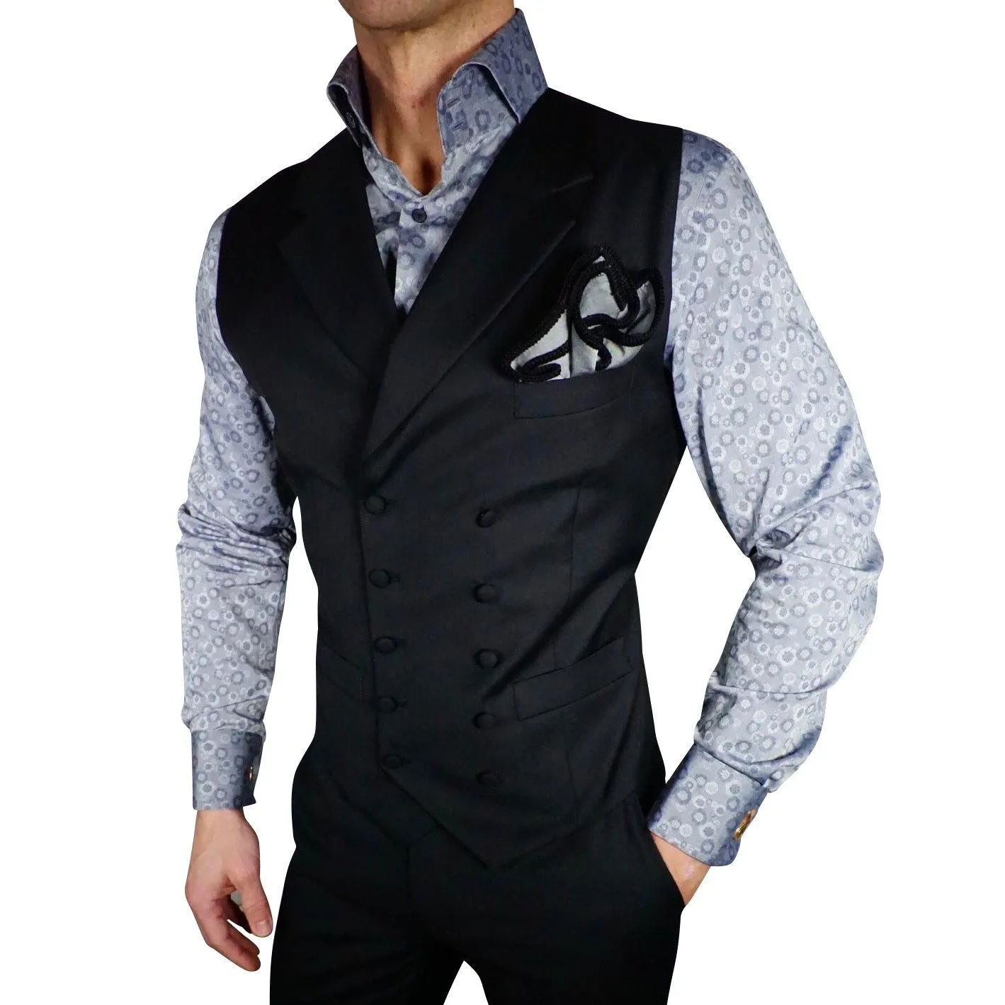 Black Gemelli Waistcoat @ The Vault