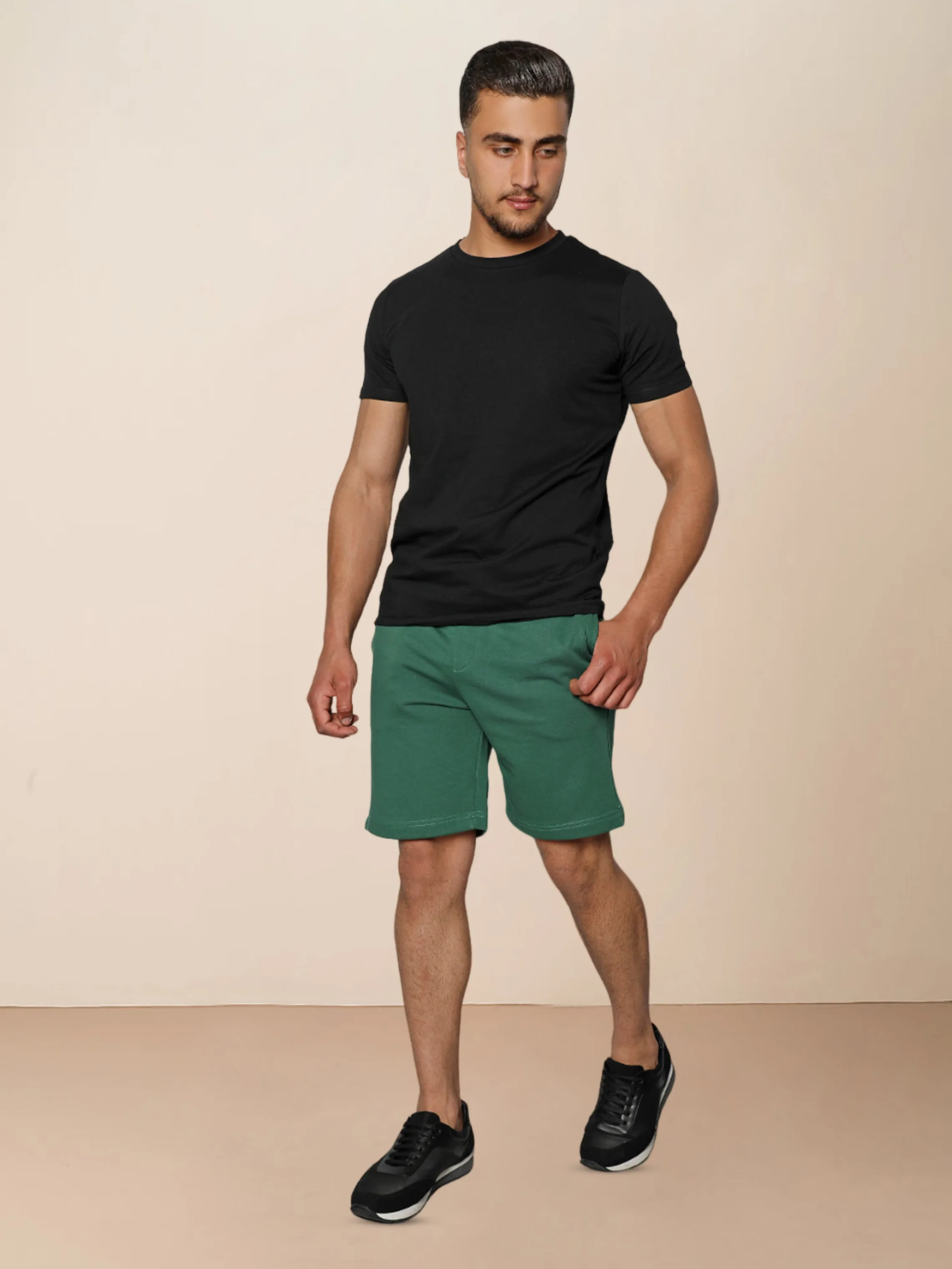 Black Jack Dapper Shortsleeved Basic T-shirt With Round Neck