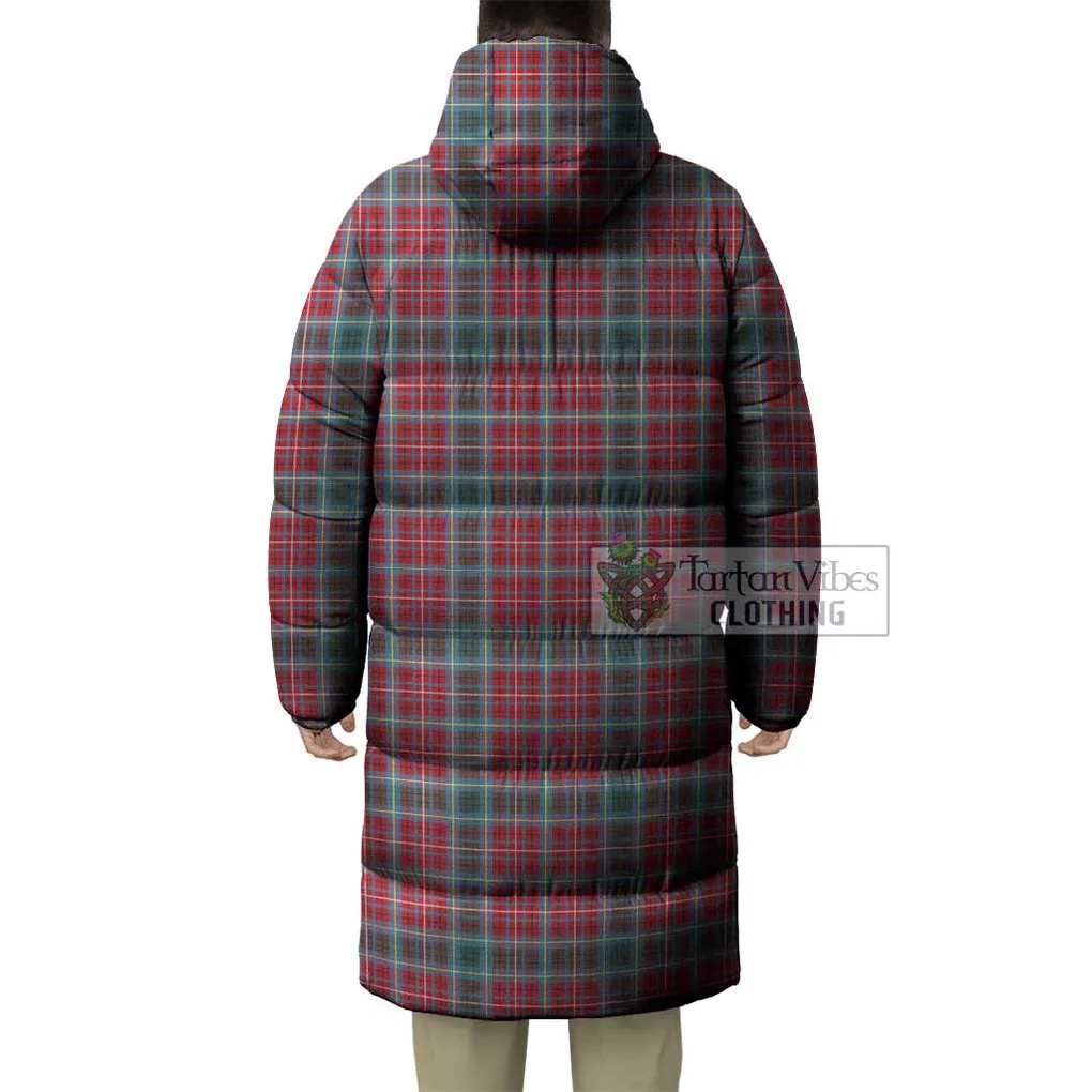 British Columbia Province Canada Tartan Long Down Jacket