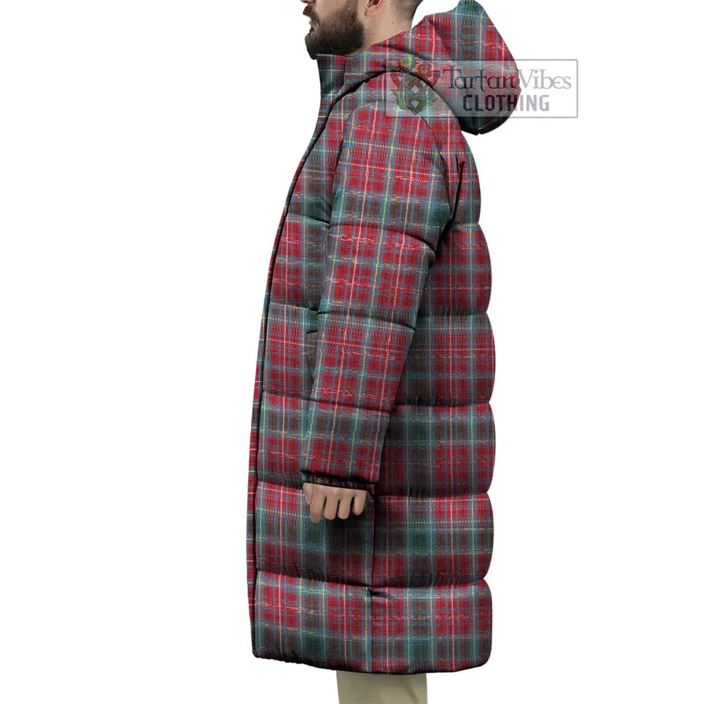 British Columbia Province Canada Tartan Long Down Jacket