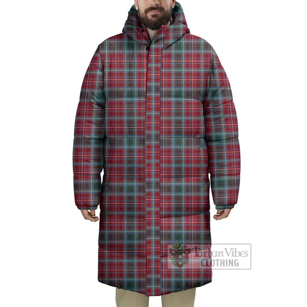 British Columbia Province Canada Tartan Long Down Jacket