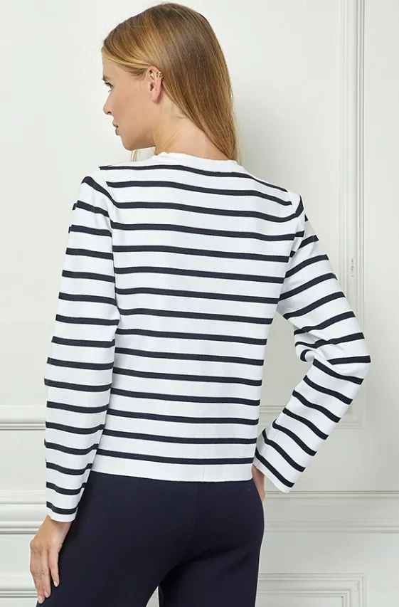 Brooklyn Striped Cardigan Sweater