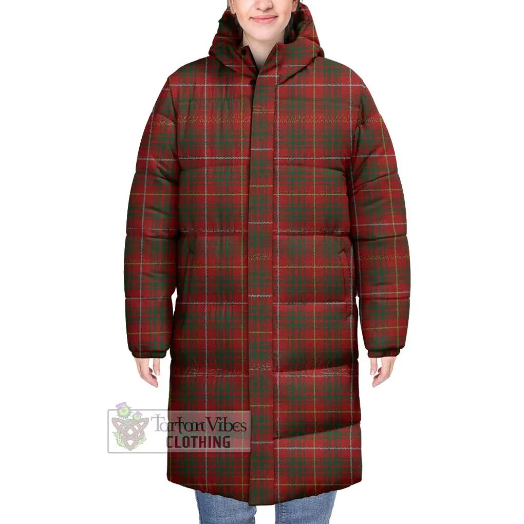 Bruce Tartan Long Down Jacket