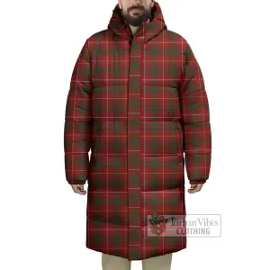 Bruce Tartan Long Down Jacket