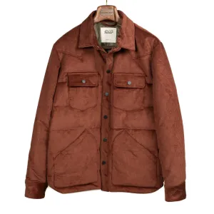 Buffalo corduroy down shirt jacket, Terra di Siena rusty brown