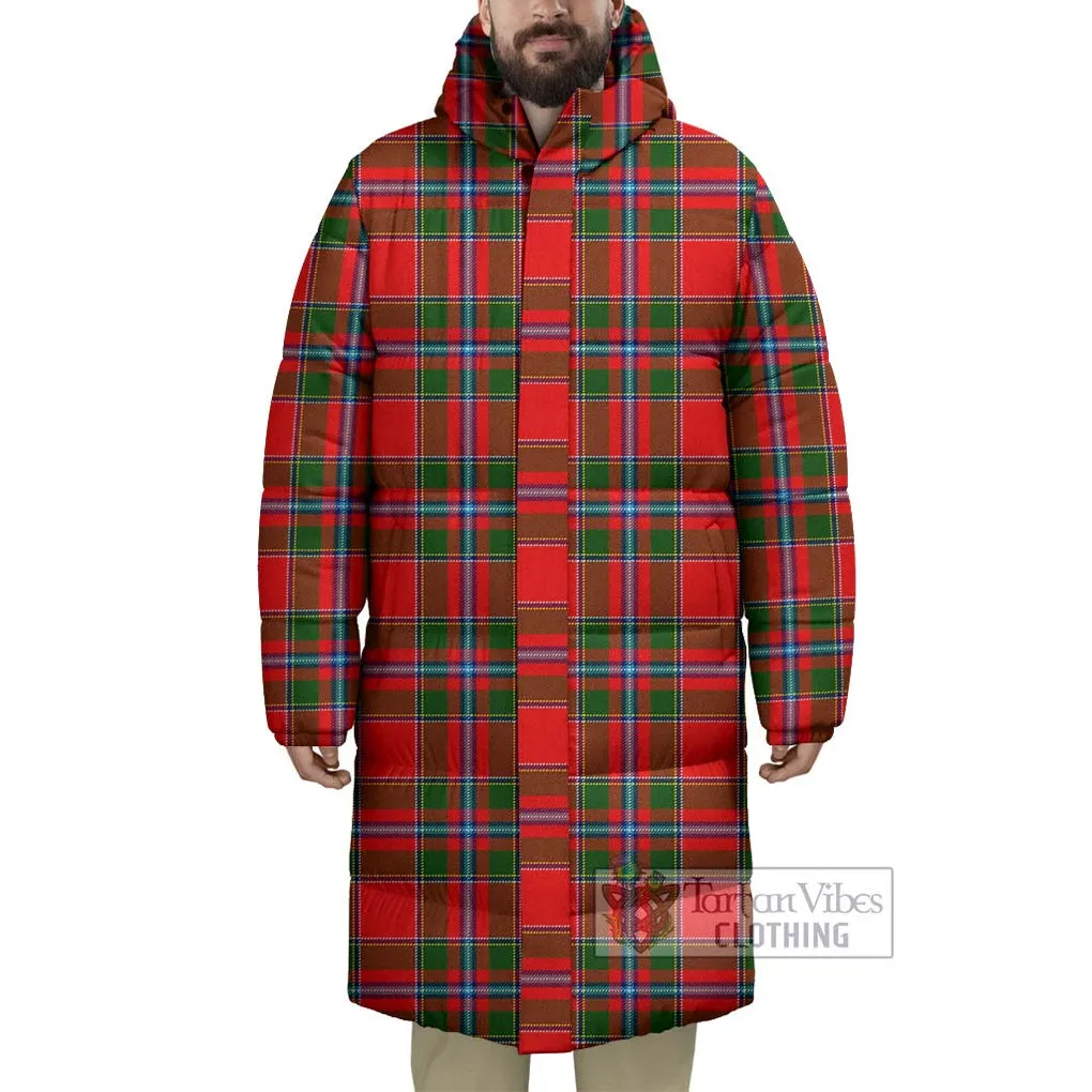 Butter Tartan Long Down Jacket