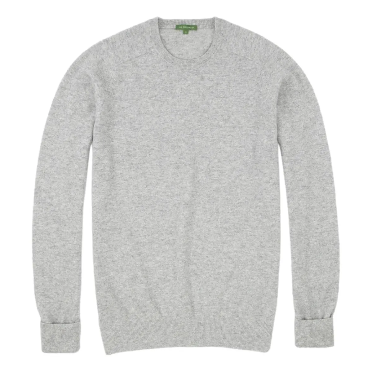 Classic Crewneck Sweater Pale Heather Grey Cashmere