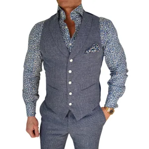 Cobalt Ciottoli Waistcoat