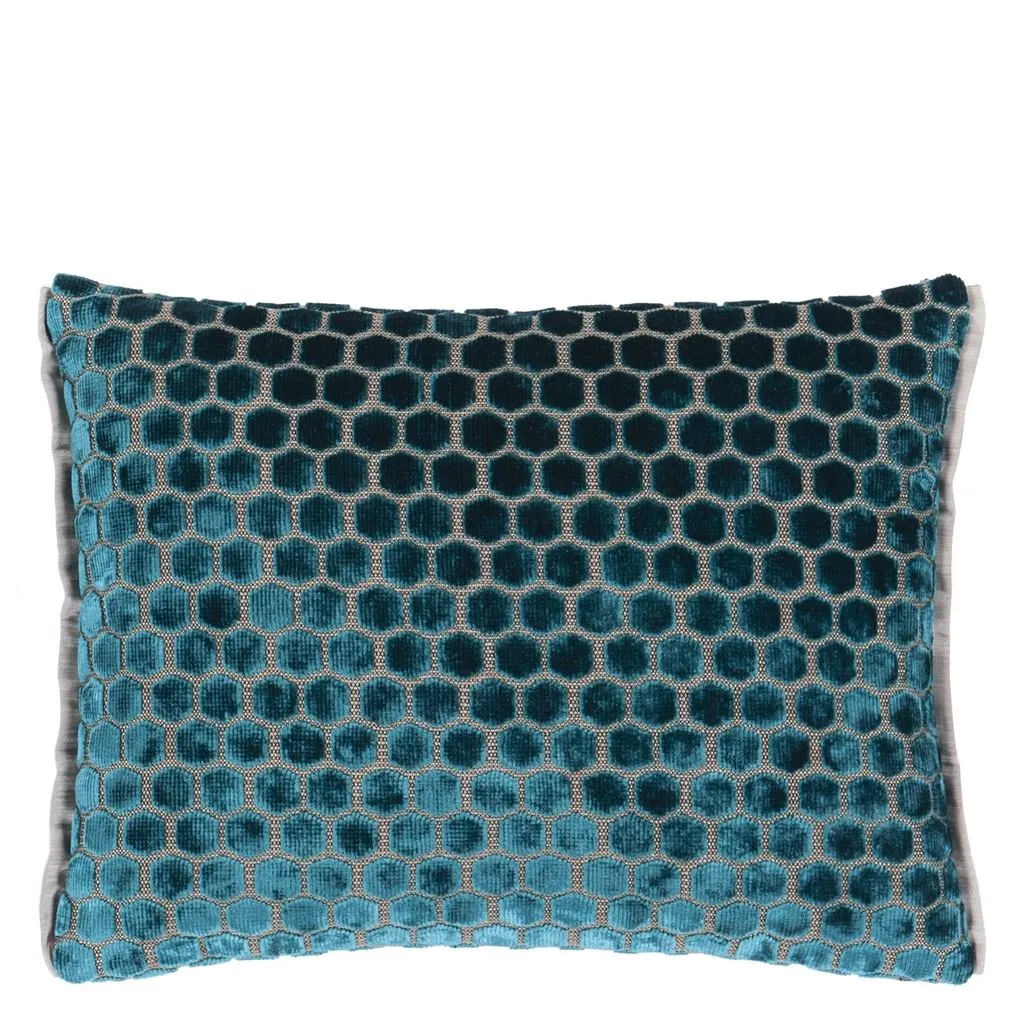 Designers Guild Jabot Kingfisher Decorative Pillow