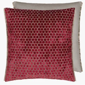 Designers Guild Jabot Pimento Velvet Decorative Pillow