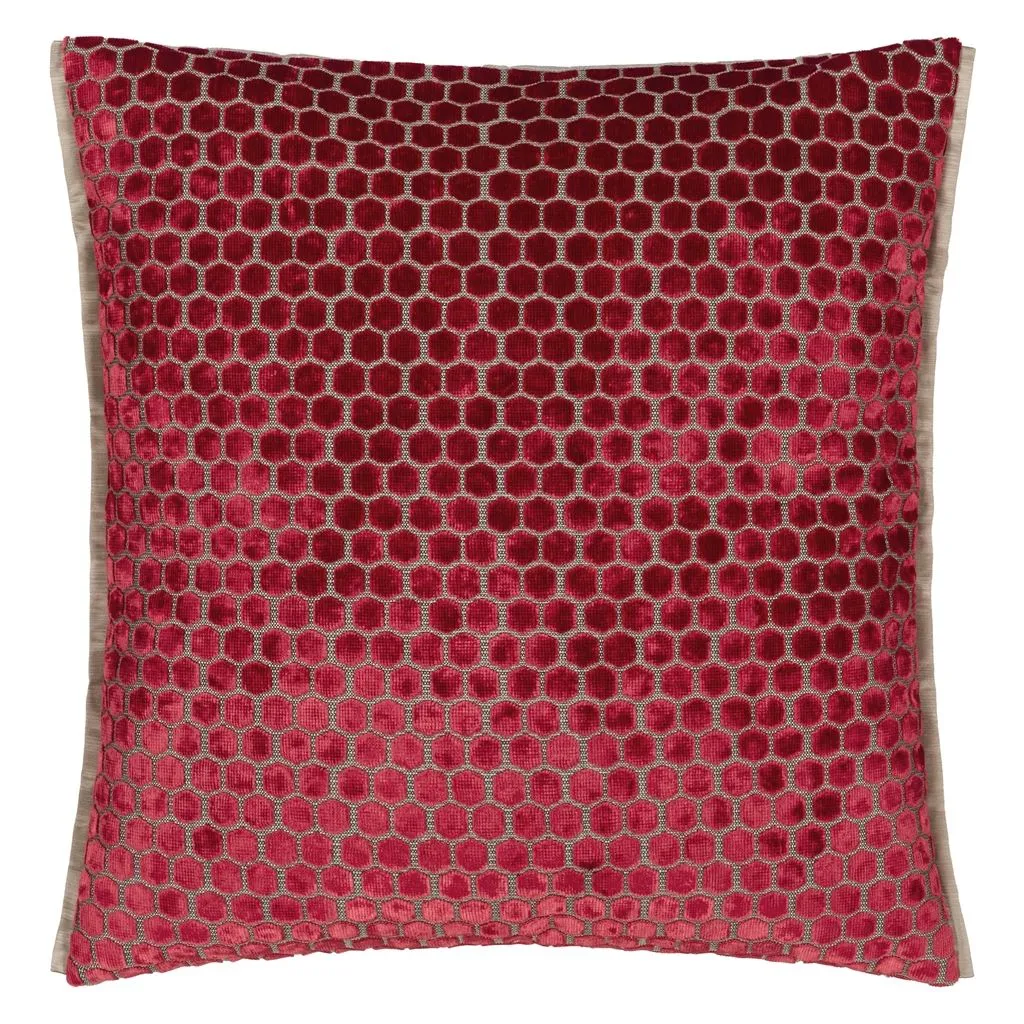 Designers Guild Jabot Pimento Velvet Decorative Pillow