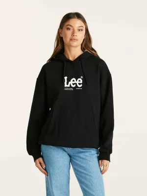 Est. Lee Baggy Hoodie - Black