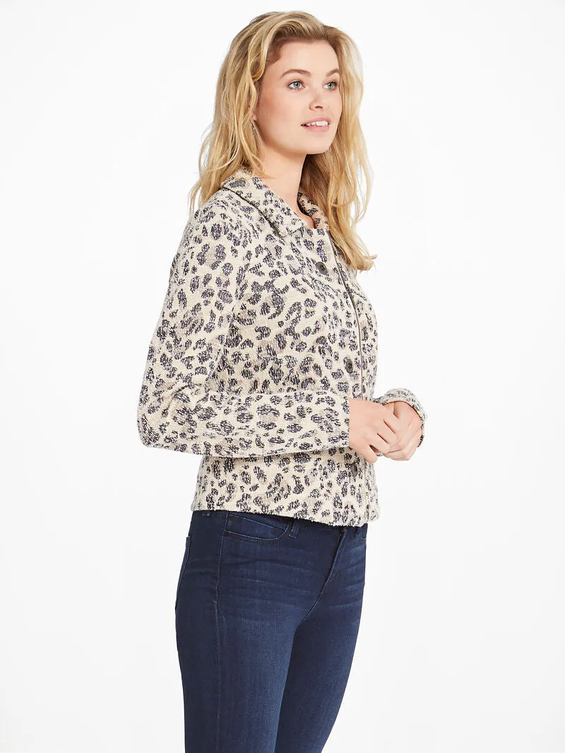 Faded Leopard Jacket in Neutral Multi