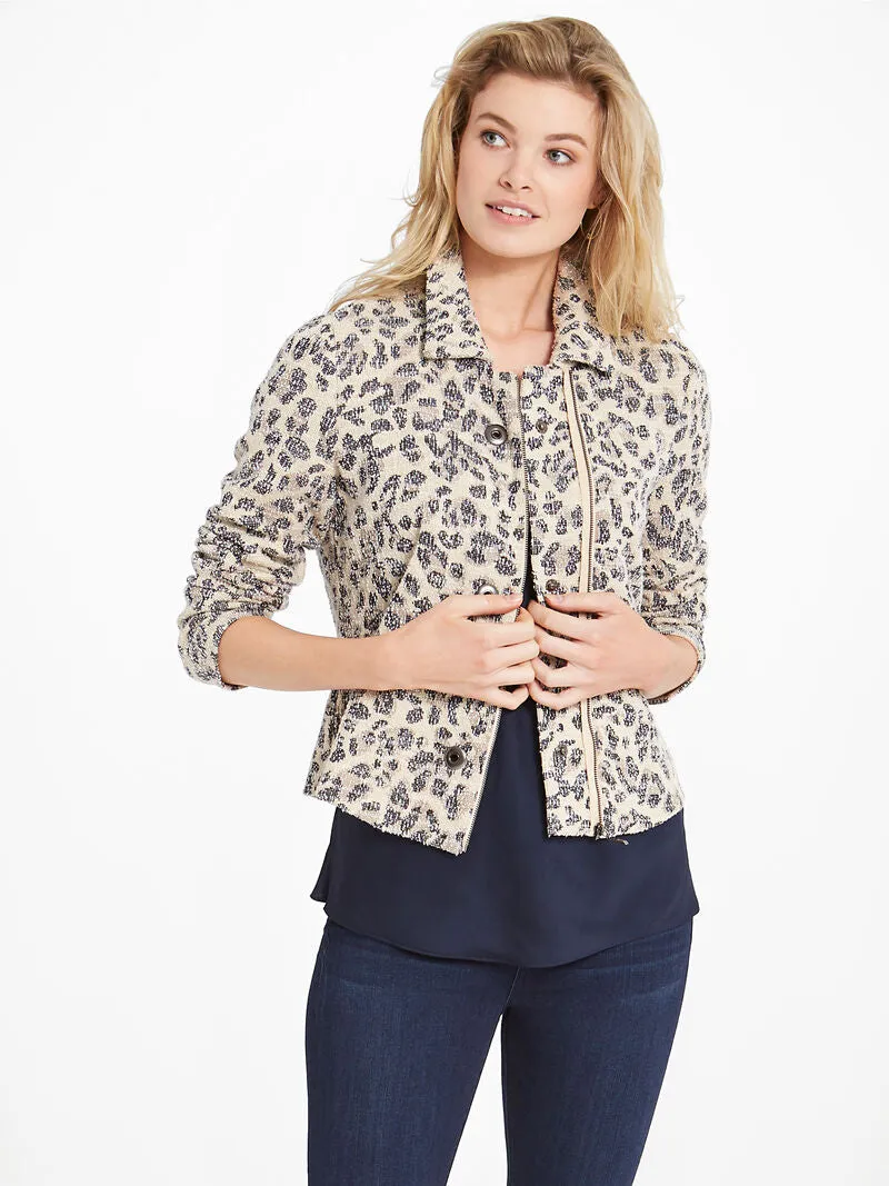 Faded Leopard Jacket in Neutral Multi