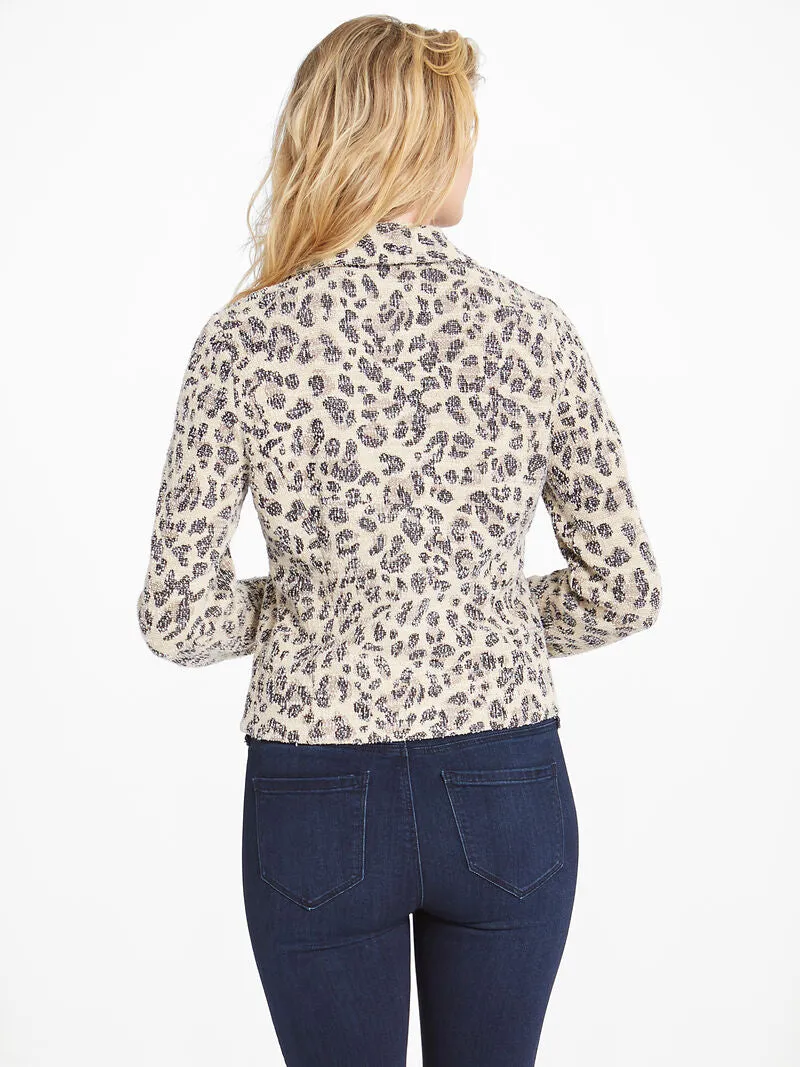 Faded Leopard Jacket in Neutral Multi