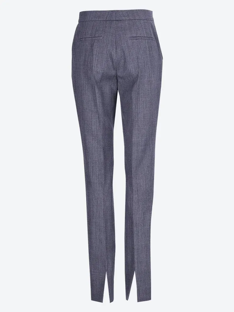 Fine wool ripstop pants