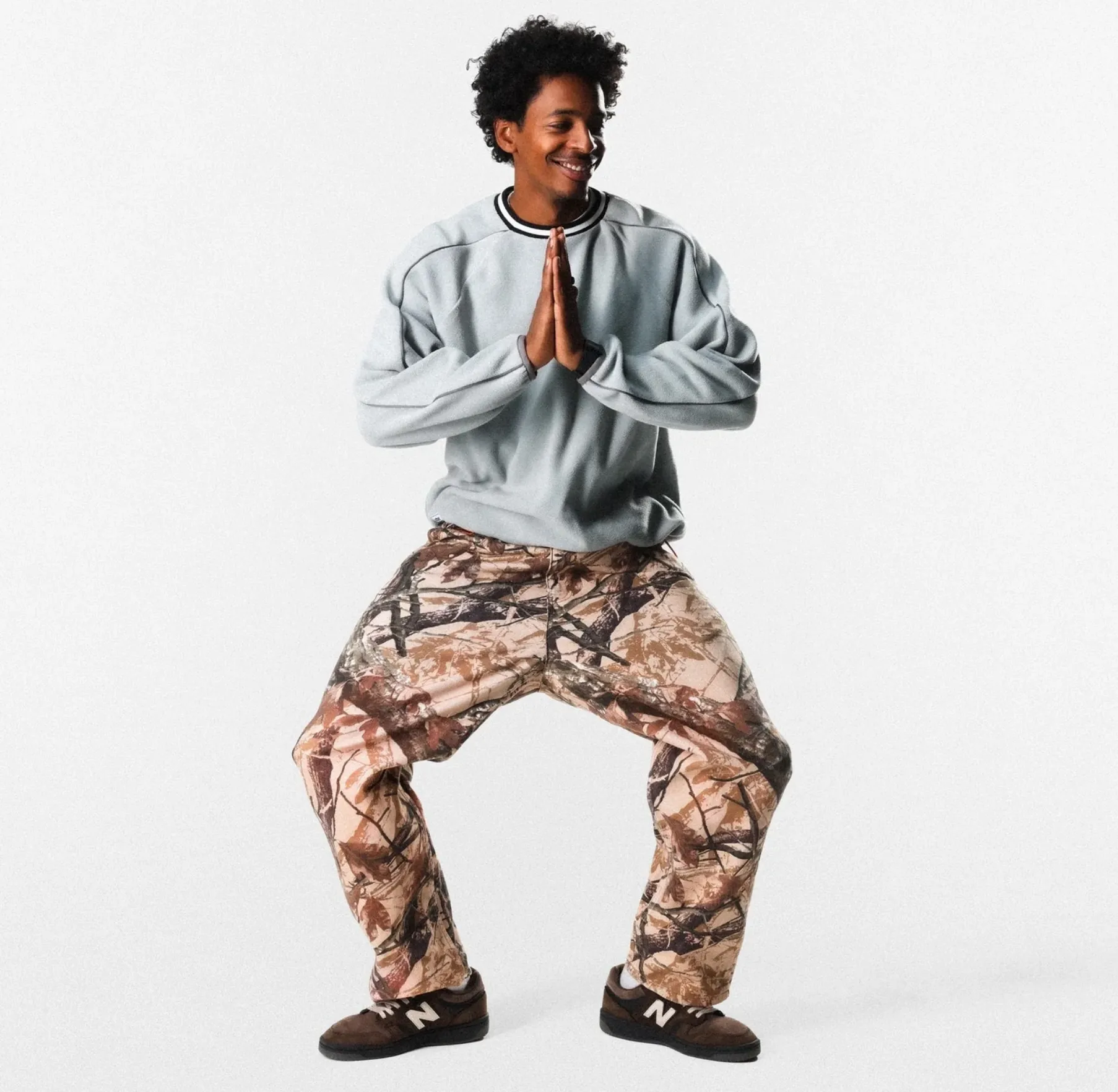 Foliage Camo Denim Jeans - Tan