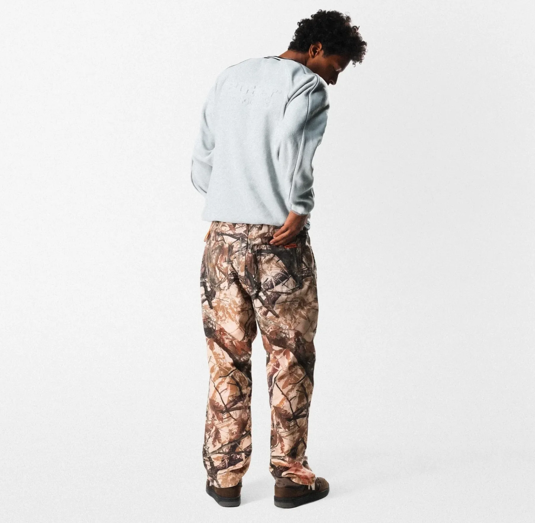 Foliage Camo Denim Jeans - Tan