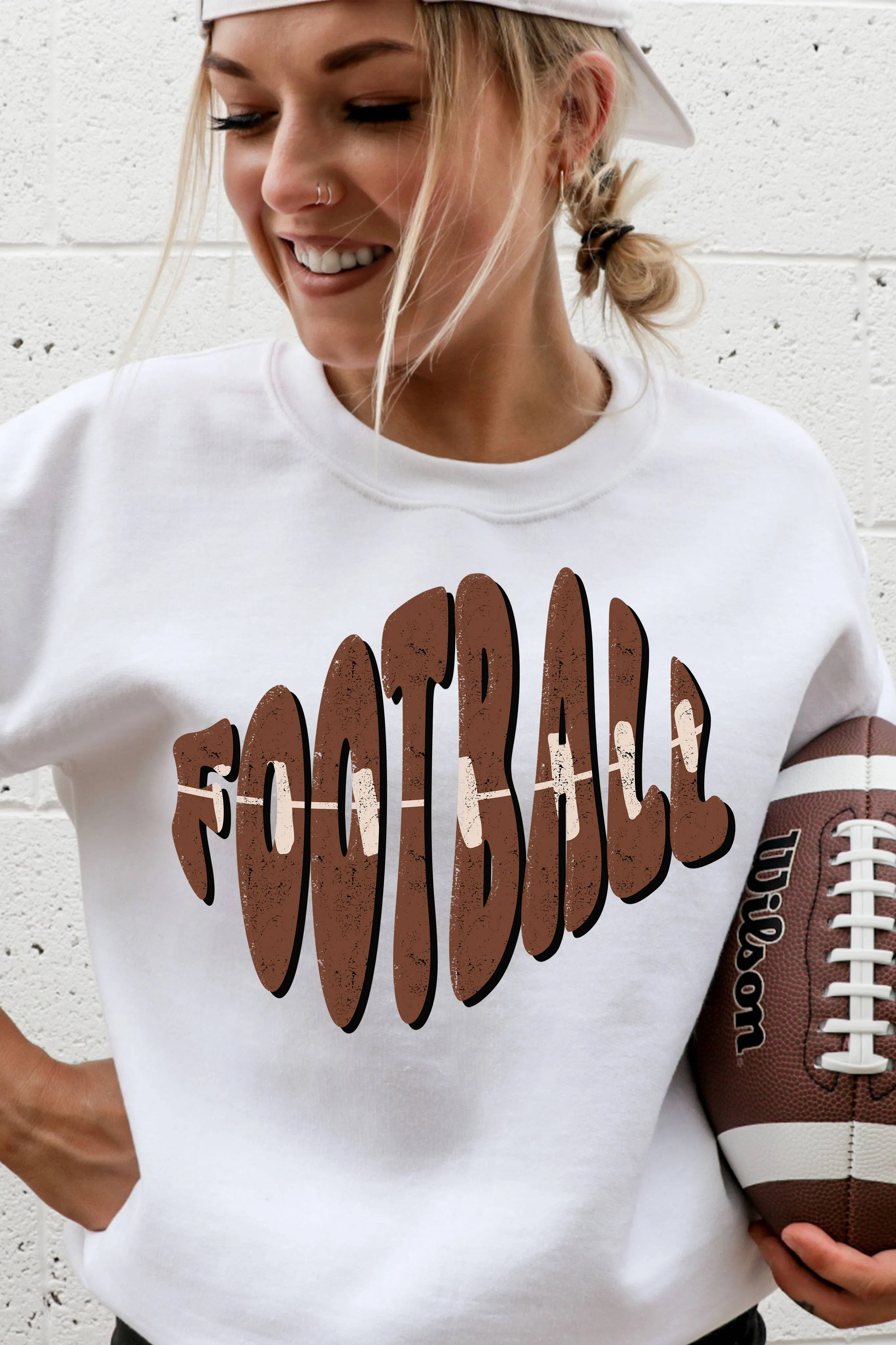 FOOTBALL SWEATER: M / Ash