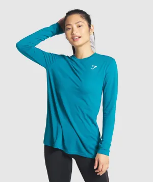 Gymshark Training Oversized Long Sleeve Tee - Teal