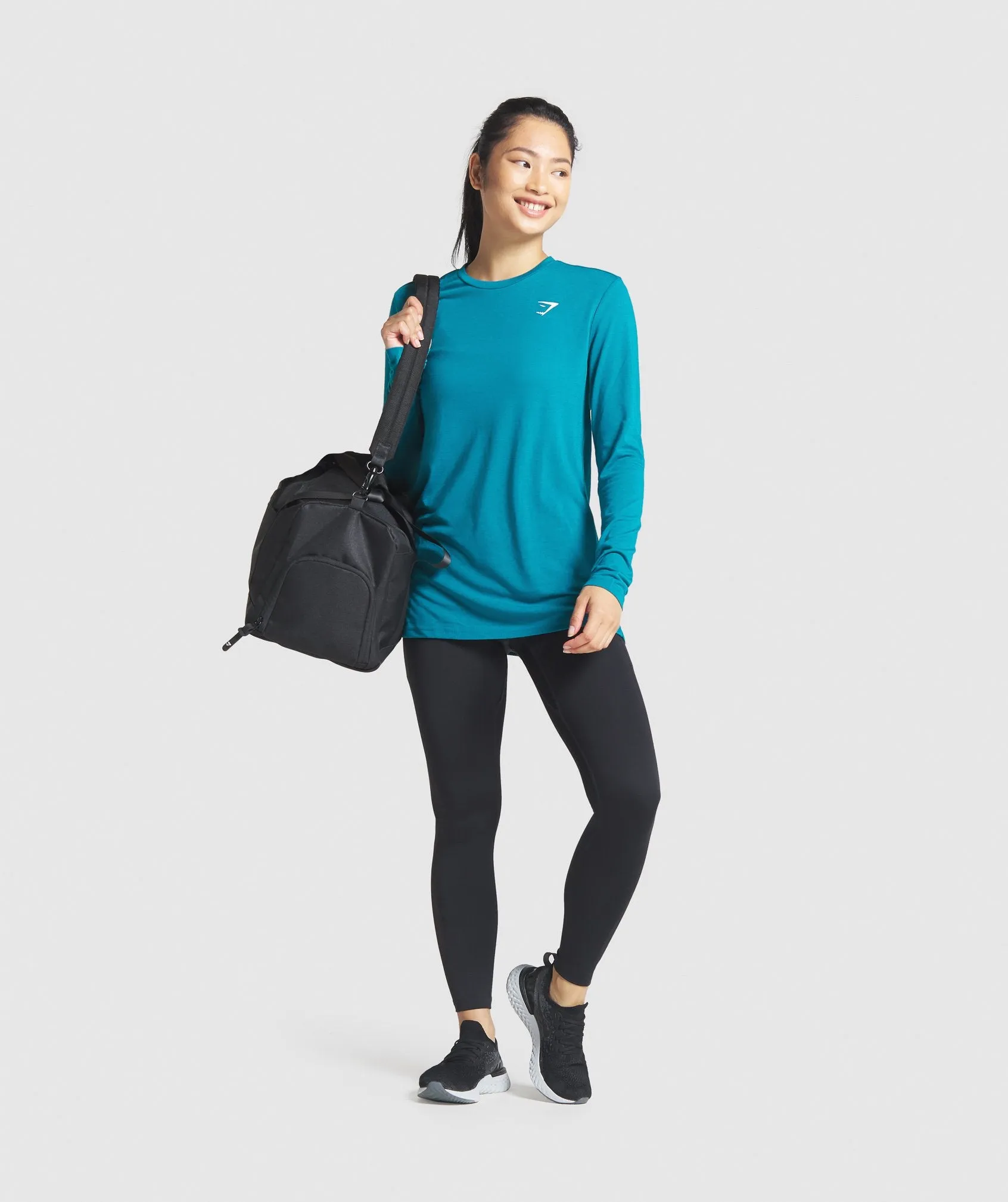 Gymshark Training Oversized Long Sleeve Tee - Teal