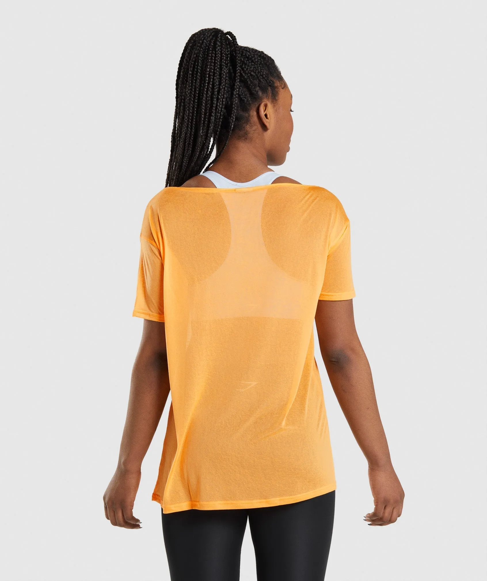 Gymshark Training Oversized Top - Apricot Orange