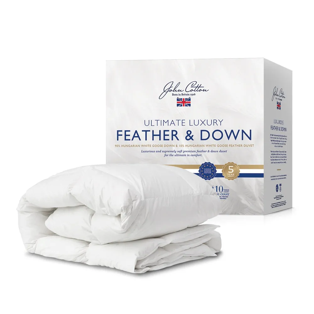 John Cotton Ultimate Luxury Hungarian 90-10 Goose Down & Feather Quilt