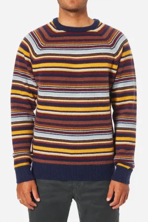 KATIN HITCH STRIPE SWEATER - POLAR NAVY