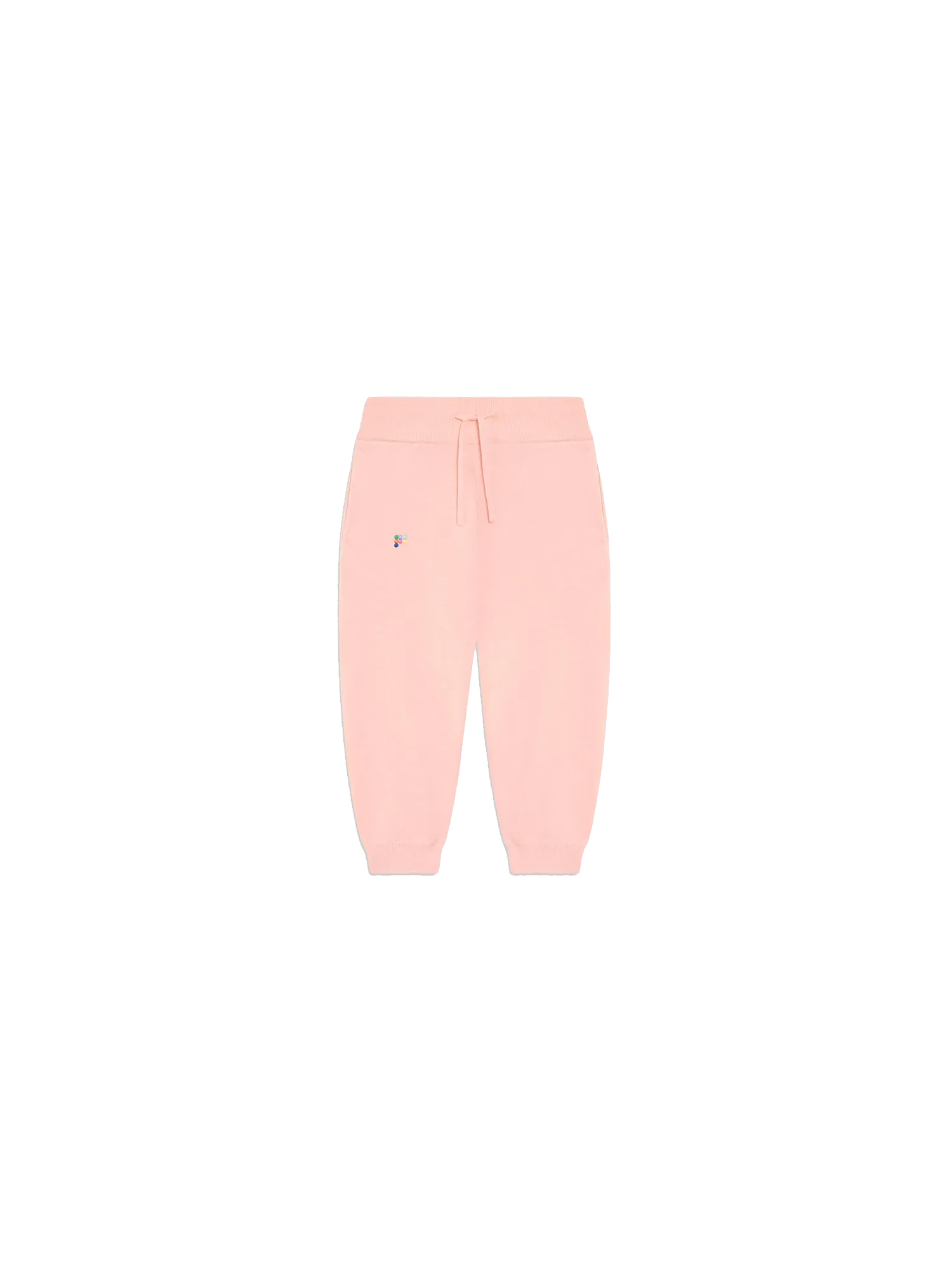 Kids Merino Wool Track Pants—pearl pink