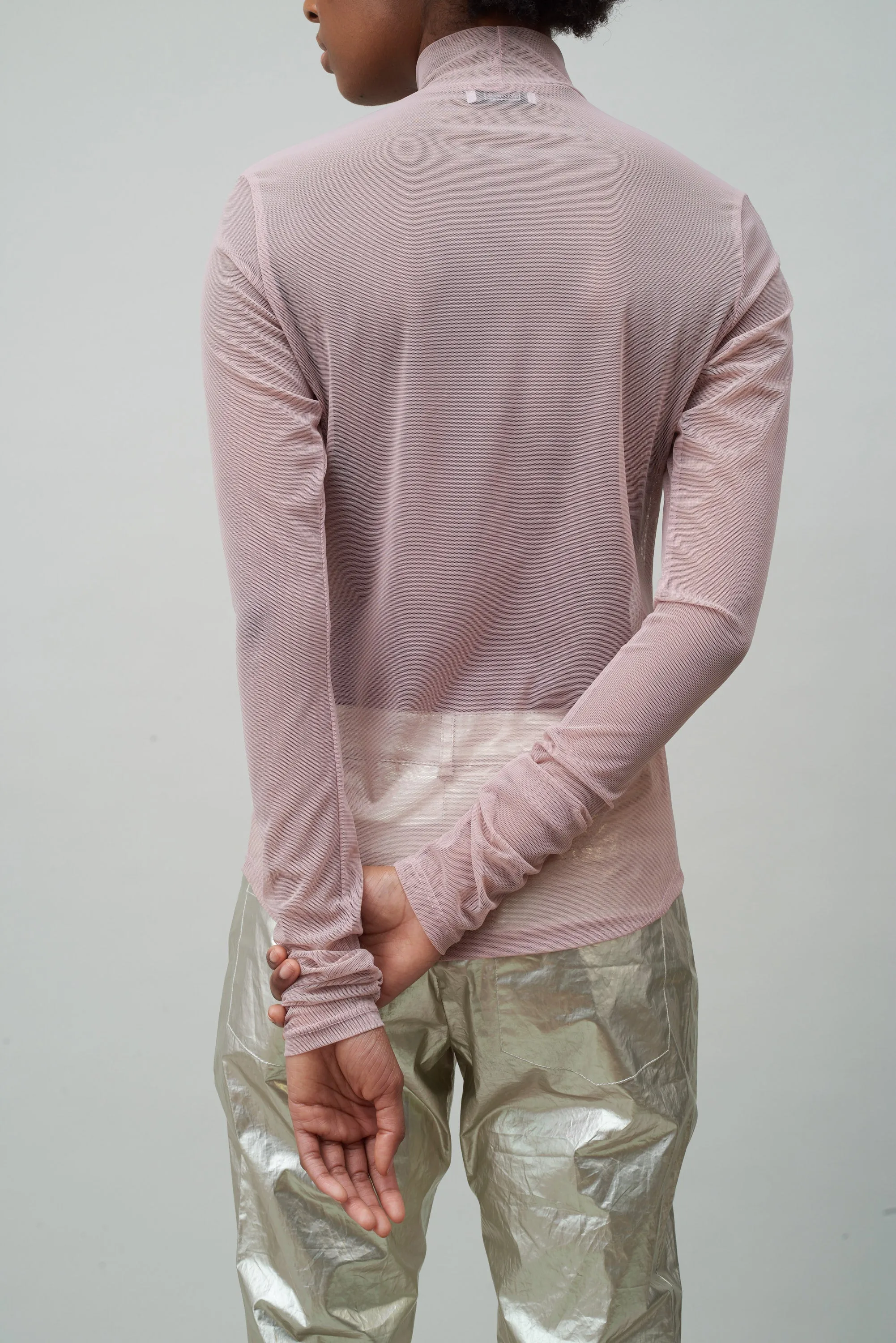 LONG SLEEVE MOCK NECK - ROSE