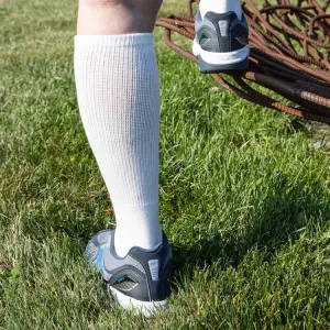 Loose Fit Over the Calf Socks in White