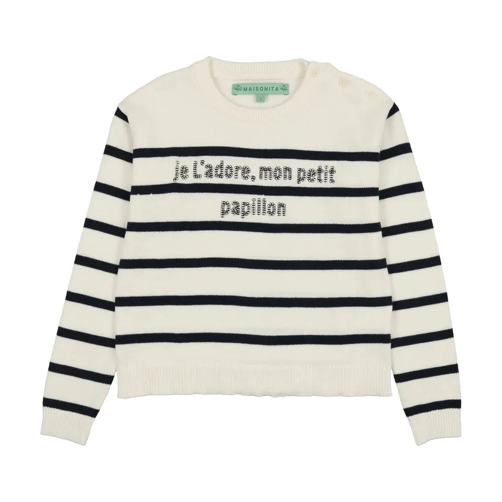 Maisonita Striped Knit Sweater