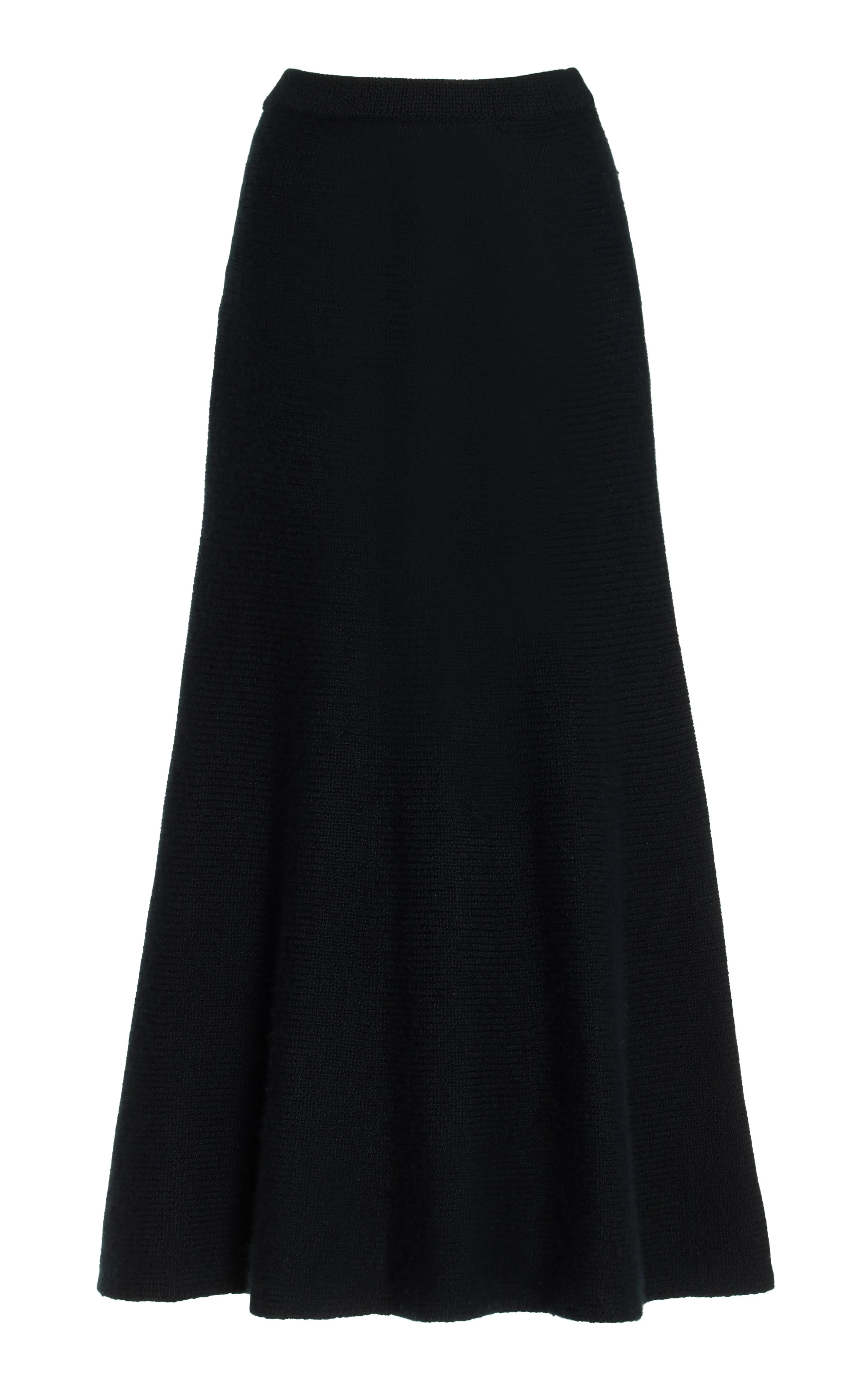 Manni Knit Maxi Skirt in Black Cashmere