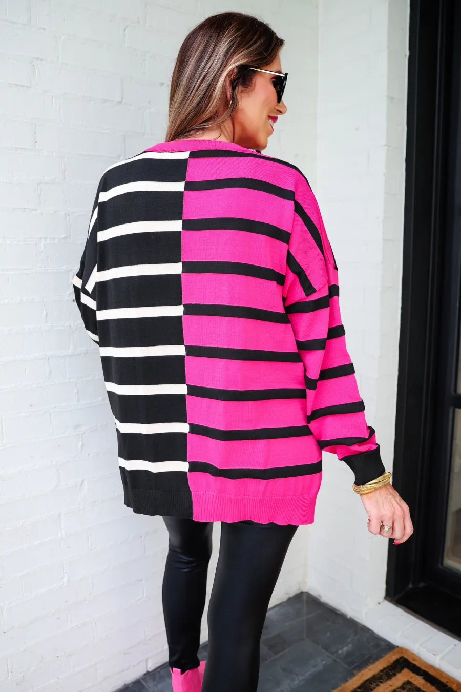 Pink Parker Striped Sweater by Jess Lea