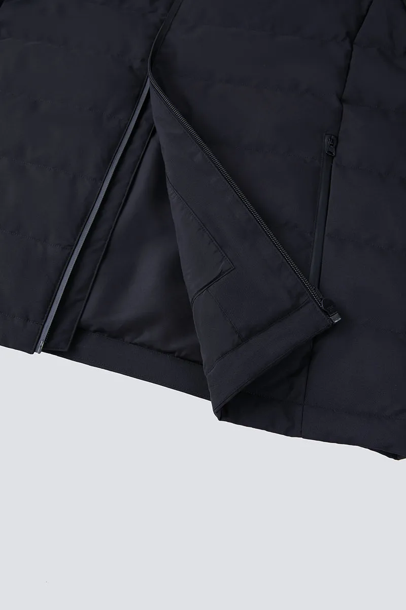 Quilted Down Jacket | Black BKFD01